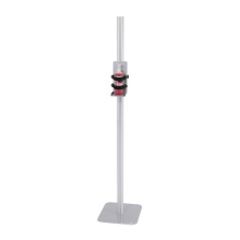 Good Quality Factory Directly Aluminum Alloy Pole with Metal Base Large Capacity Liquid Gel Soap Lotion Pump Hand Pressure Hand Sanitizer Stand Dispenser